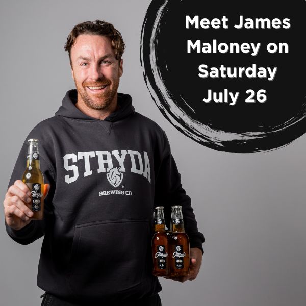 Meet James Maloney at Sterlo's on Saturday July 26.